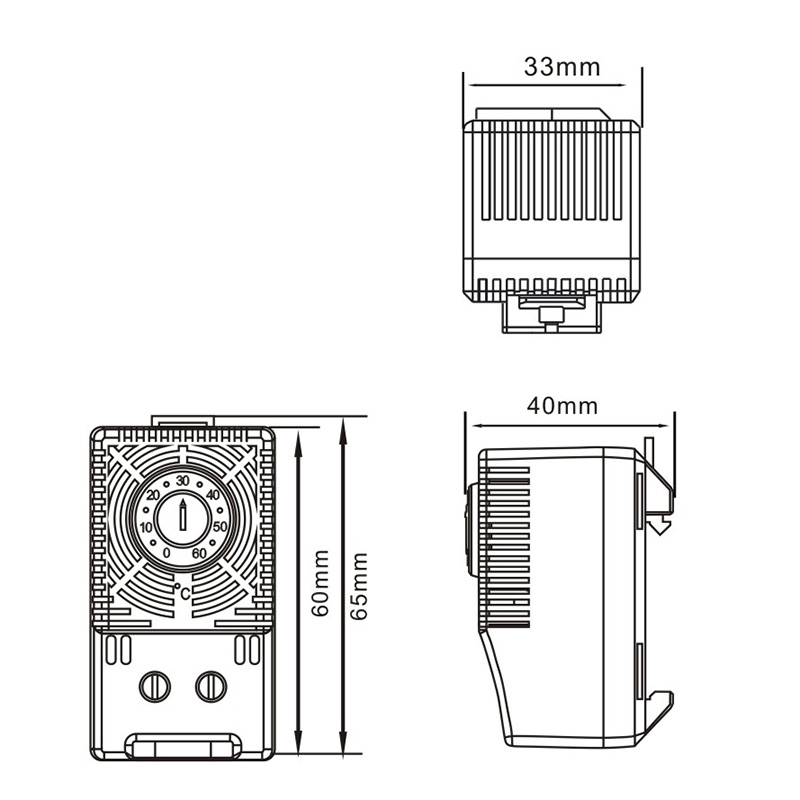 Small compact thermostat TC-601/TC-602